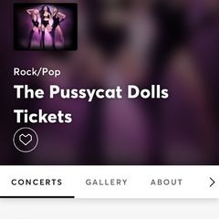 Pussycat dolls standing tickets Dublin