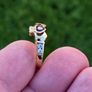 9ct Yellow Gold Amethyst Claddagh Ring Image 5