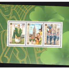 2003 Ireland St. Patrick's Day Commemorative Stamp Booklet Pane Mint Never Hinged (MNH). Hibernian HP139.