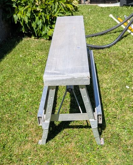 Folding Work Platform With Tools