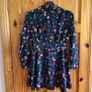 Zara Navy Blue Floral play suit size M 10/12 postage included Image 3