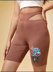 Warner Bros x SHEIN Cartoon Graphic Biker Shorts Size S