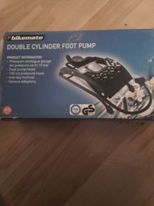 Foot Pump/Suitable for Inflating Car, Motorbike and Bicycle Tyres,