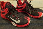 nike black red shoes