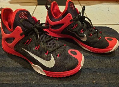 nike black red shoes