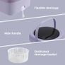 Portable Folding Mini Washing Machine 8L Travel Washer with Drying Bucket (EU Plug) Image 3