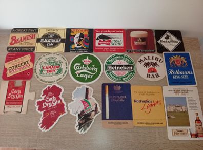 Collection Of Vintage Beer Mats Excellent Condition