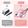 Electric Nail Files,Professional Electric Nail Drill 30000 RPM Efile Buffer Manicure Grinder Tool for Acrylic Gel Nails with Nail Drill Bits Set and Sanding Bands (Pink) Image 5
