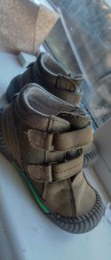 leather shoes baby boy size 22 like new