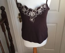 Vest Top Betty Jackson Size 14 Brown
