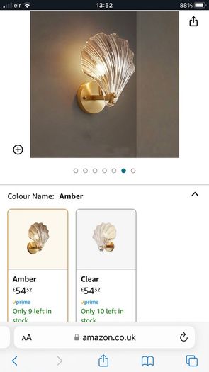 Shell wall light