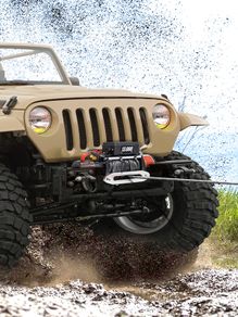 13500LBS 12V Electric Winch for 4X4 92FT Synthetic Car Trailer Ropes Towing Strap With Wireless Control ATV Truck Off Road