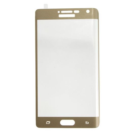 Full Curved 3D Tempered Glass Protector For Samsung Note Edge N9150 - Gold