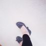Grey High Heeled Shoes - Size 4 Image 7