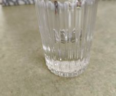 Large Eiffel Taper Candle Holder Clear not stamped.