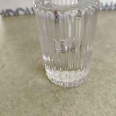 Large Eiffel Taper Candle Holder Clear not stamped.