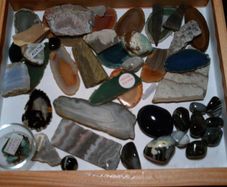 rocks, fossils, minerals