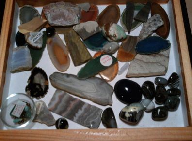 rocks, fossils, minerals