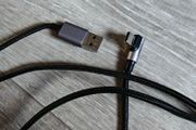 3m USB A to USB C angle cable