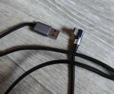 3m USB A to USB C angle cable