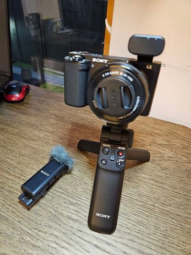 Sony ZV-E10 Vlogging Camera Bundle  Camera, Lens, Wireless Mic, Tripod/Grip