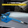 YP-9 Manual Bender, Soild Round Square Bar Metal Bender with 7 Bending Dies, Metal Rod Bar Bender Bending Tool for Construction Site Auto Repair Image 3
