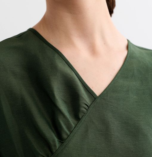 JAEGER Silk and Linen MIDI Dress Size 10