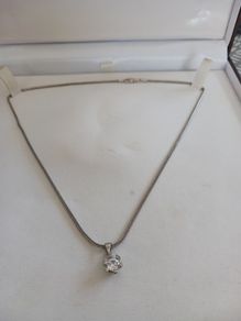 silver chain and pendant