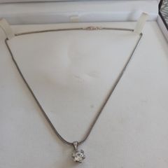 silver chain and pendant