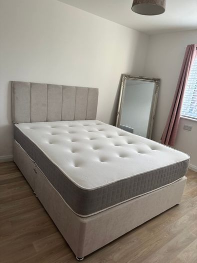 Divan Double & King Size Bed Frame With Mattress