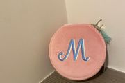 M embroidered jewellery storage