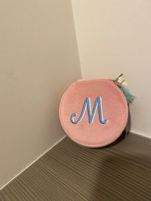 M embroidered jewellery storage