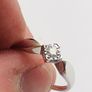 Brand New 9ct White Gold Diamond Solitaire Engagement Ring Image 4