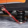 Air Jack, 3 Ton/3000 kg Triple Bag Air Jack, Airbag Jack with Six Steel Pipes, Lift up to 44.9 cm, 3-5 s Fast Lifting Pneumatic Jack, with Adjustable Long Handle for Cars, Garages, Repair (Red) Image 5