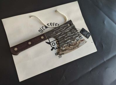 Forged Axe Knife with Octopus Engraving  By Di'Casteel