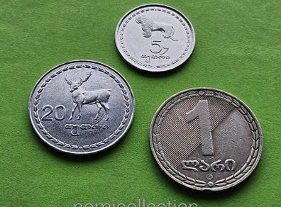 Georgia 1993 - 2006 years coins.