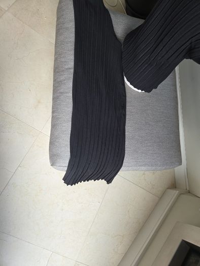 Zara black palazzo pants and top uk 10