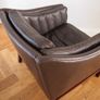 Georg Thams for Grant Mobelfabrik Mid Century Modern Danish Leather Armchair Vintage 1960s Image 8