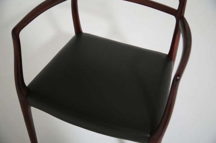 Vintage Danish Mahogany Carver Armchair Model 62 by Niels Otto Moller, 1960s