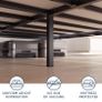 King Size Bed Frame Metal 150x200 with Storage 35cm Image 2