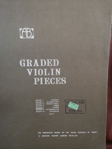 Violin Exam papers, sight reading and method book, Grade 1-5
