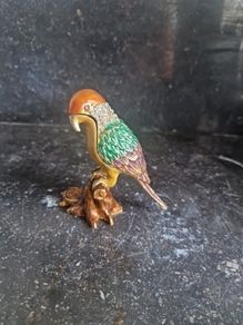 enamelled bird trinket