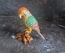 enamelled bird trinket