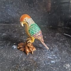 enamelled bird trinket