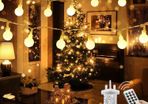 Globe String Lights Waterproof, 15M/49ft 120 LED Fairy Lights Plug in, 8 Modes Christmas Lights Outdoor/Indoor, Garden Lights for Patio, Gazebo, Bedroom, Party Decorations (FREE POSTAGE)
