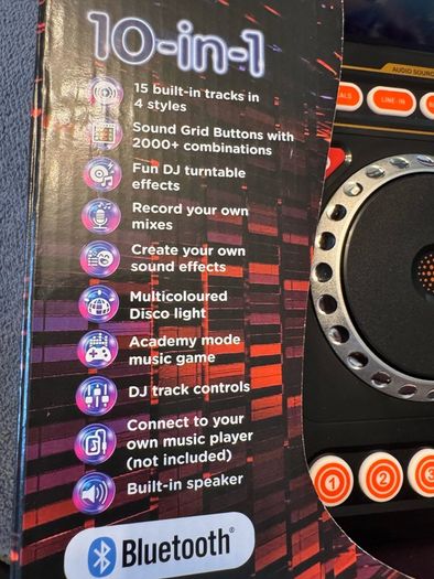 Vtech Kidi DJ Mix is a 10-in-1 children's DJ mixer