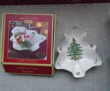 Spode Christmas tree shaped dish, Tableware, Gift .Christmas dish