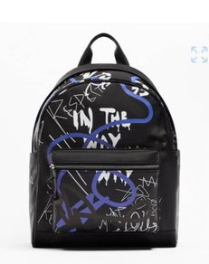 Zara leather backpack