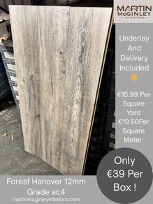New 12mm Hanover Laminated Flooring