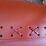 Vintage large leather basket Image 3